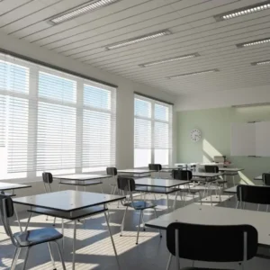 Education classroom window shades