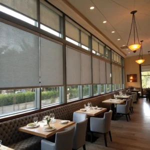 restaurantswith roller shades